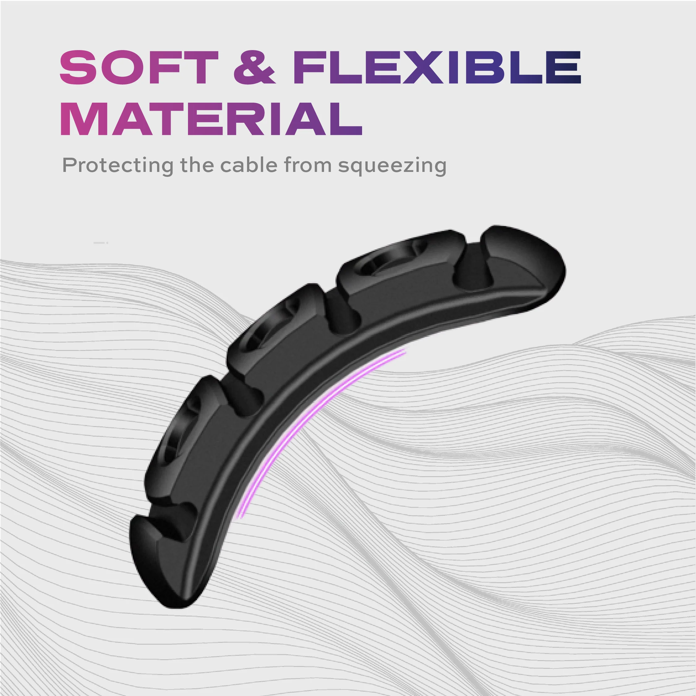 Cable Organizer | Minimalist Desk Setup | Peel & Stick - Image 6