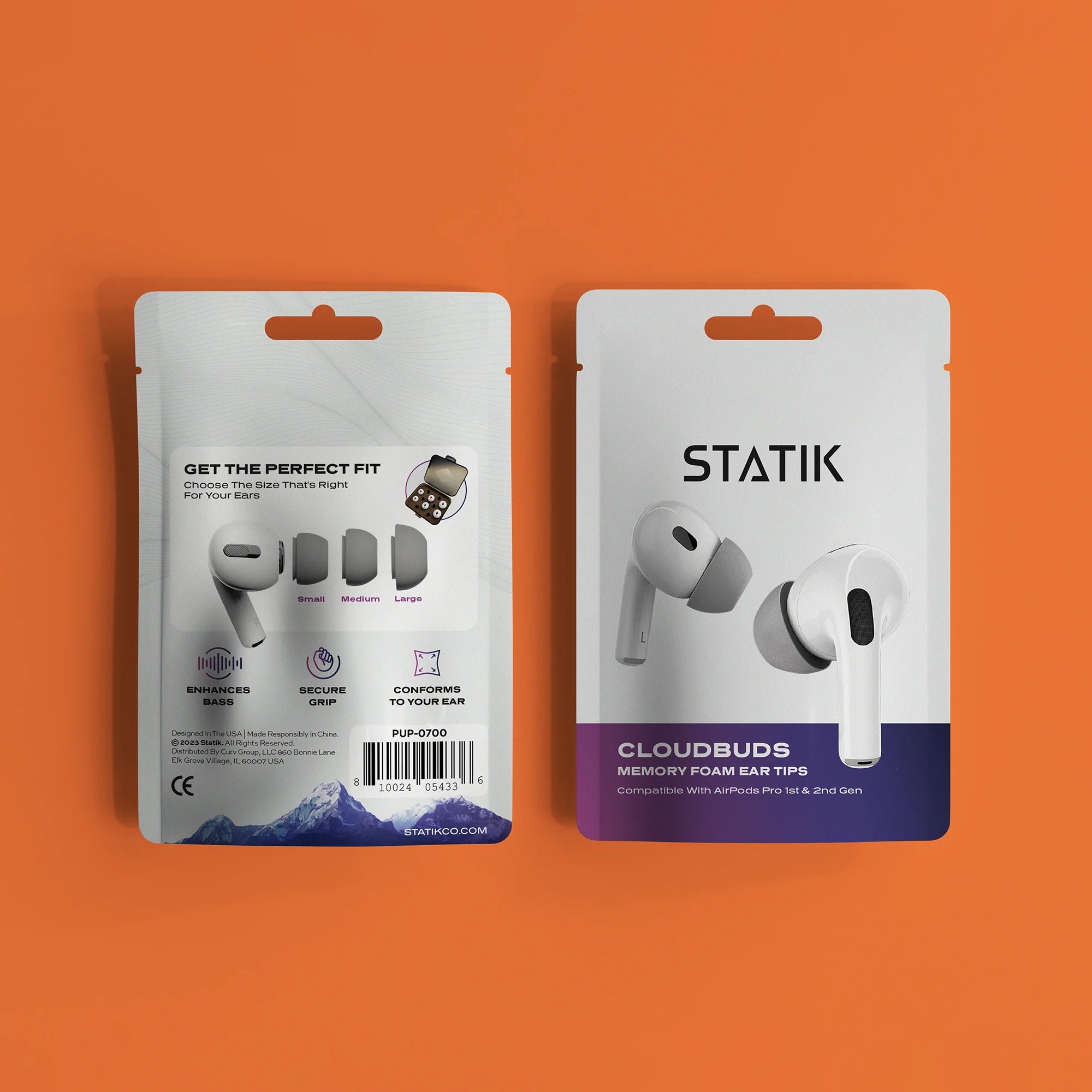 CloudBuds | Airpods Pro Tips | Memory Foam Ear Tip Replacement | 3 Sizes - Image 6