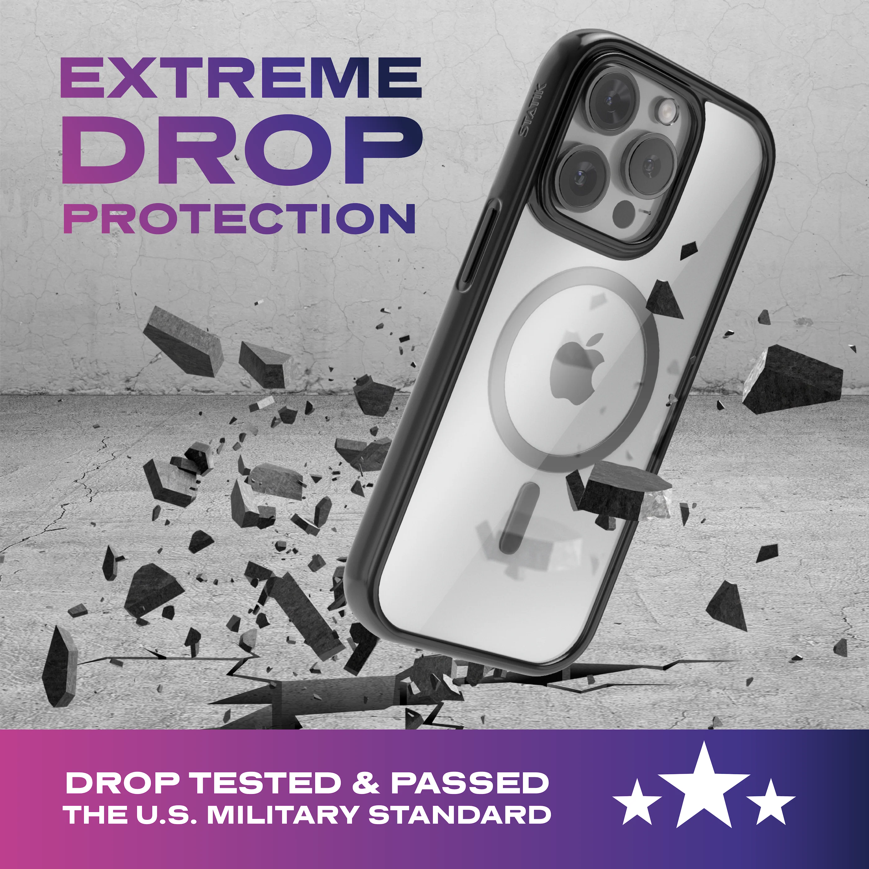 DeltaShock™ Phone Case | Black - Image 3