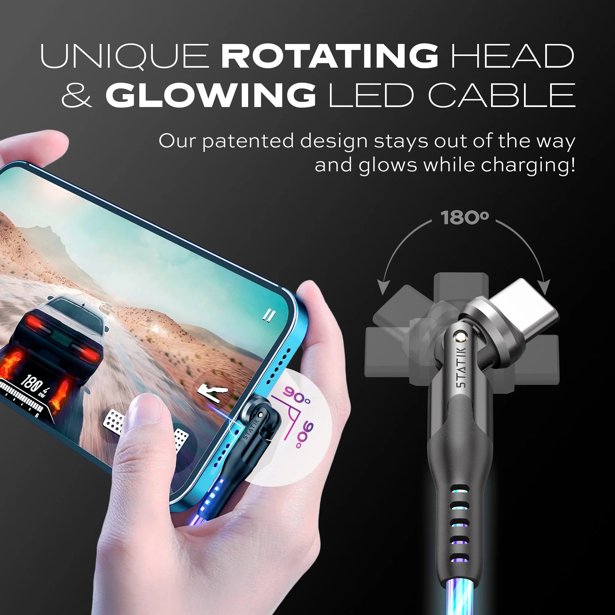 GloBright® 360 Pro | Universal Magnetic Charge & Data Cable - Image 3