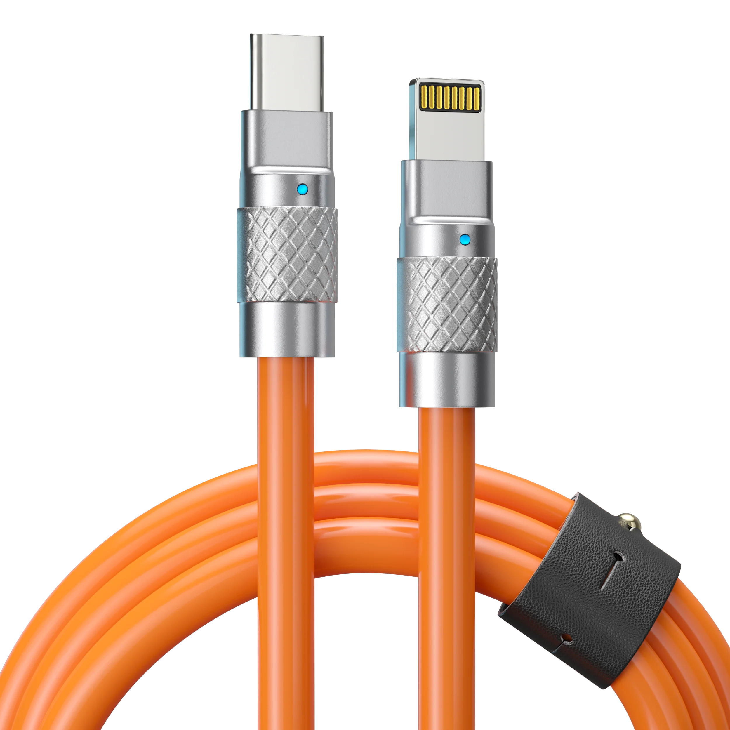 TsumoCharge® | 100W Silicone Charging Cable | Orange - Image 10