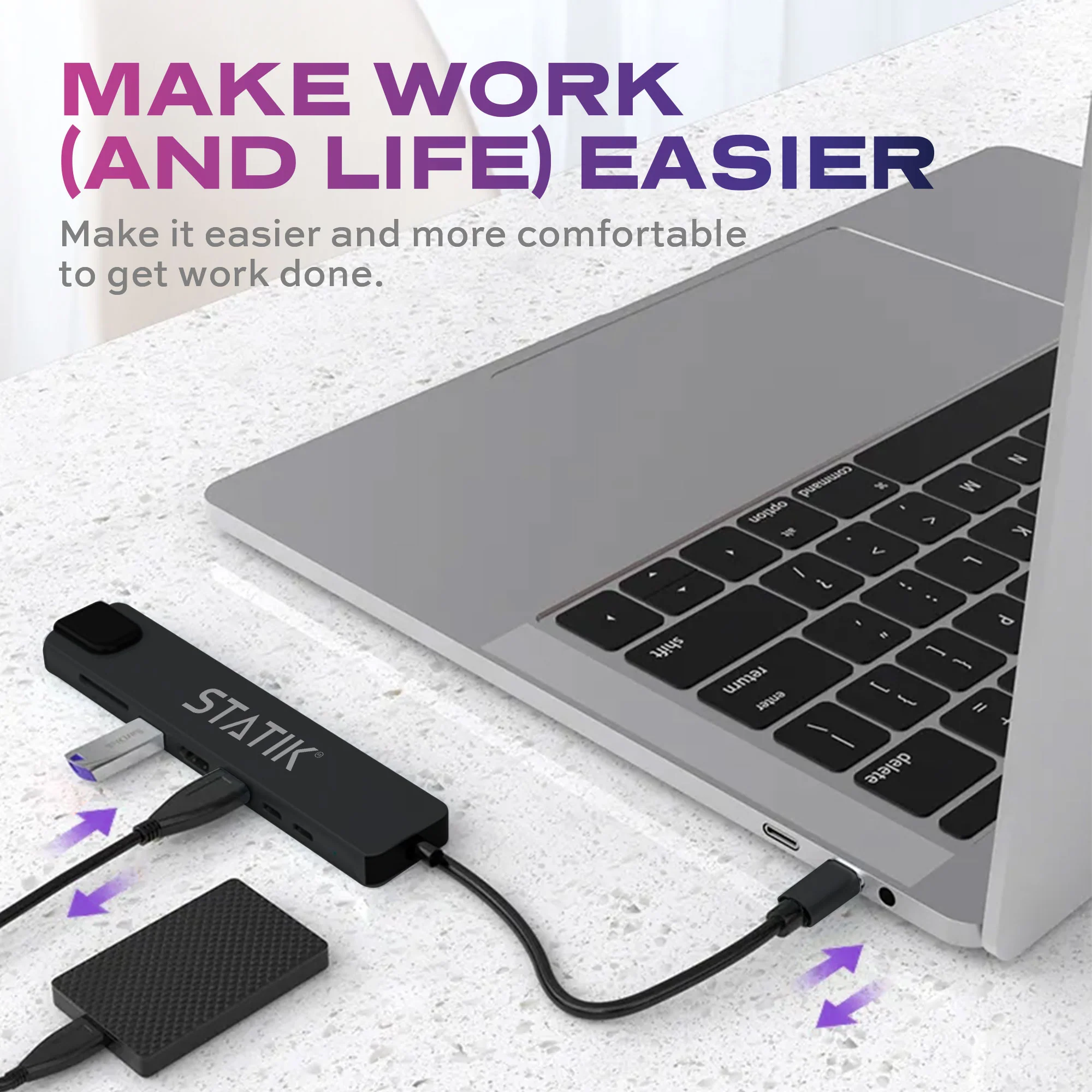 UltraHub™ 8-in-1 USB Hub | USB C Multiport Adapter - Image 5